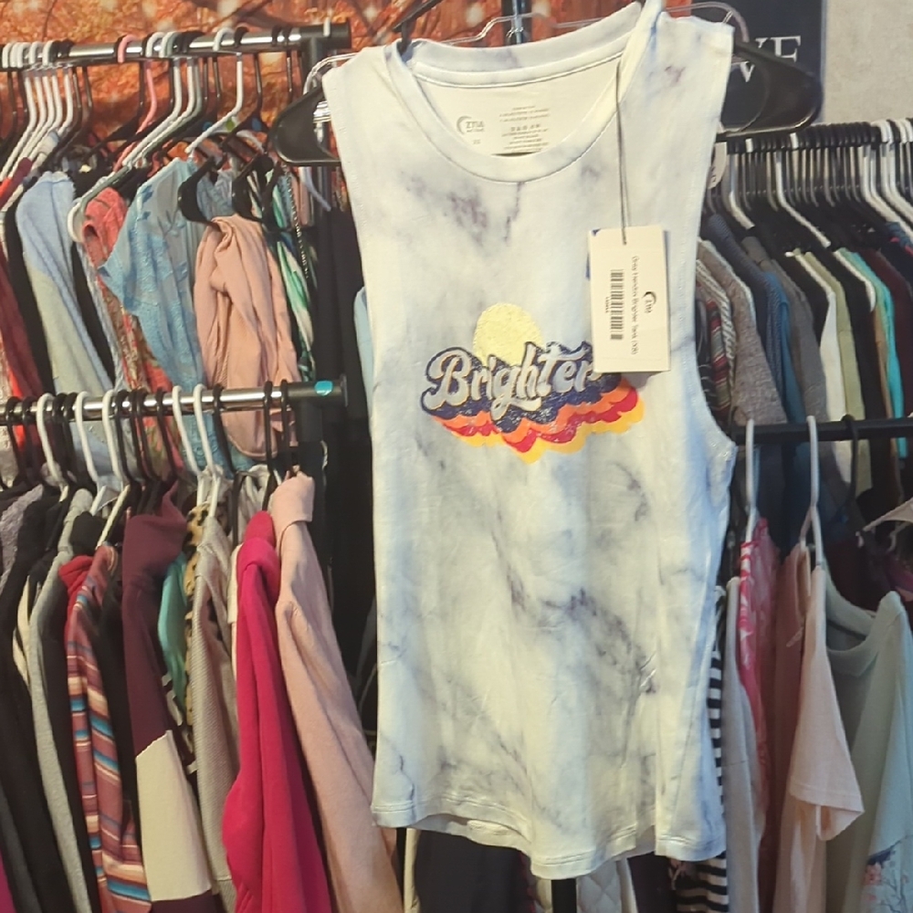 ZYIA Activewear White Tank Top